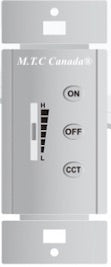 M0412:Wall Plug Switch Wire Less Only for M0410 to Change Colour from 3K to 5K and Dim Light from High to Low 2.4 RF Remote Control