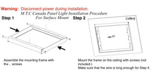 2x4 LED Panel Surface Mount Kit Pack of 2 Pcs Price Is $56.00 Cad 1 Pcs Cost $28.00 Cad