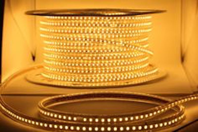 M0470/50M : LED Rope Light 50M (165 Ft) 2835 SMD 120LED/M 120V Outdoor &Indoor Use IP66 With 110V Flat US Wall Plug connector