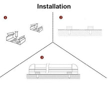 (Pack of 10 )M0254 :LED T8 4 Feet Integrated Tube Light Fixture Linkable 36W 4680lm(130lm/W) 6000K CETL Certified Double Row Can Be Link Together Up to 4 Piece