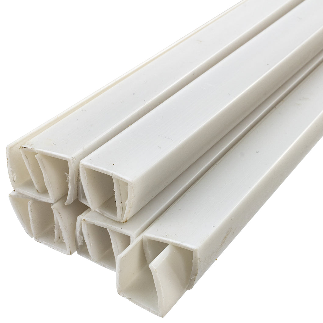 Pack of 25 Piece M0568 : 39 Inch Plastic Channel Pack of 25 Piece White For Neon Rope One Sided 25M