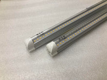 (Pack of 4 )M0254:LED T8 4 Feet Integrated Tube Light Fixture Linkable36W 4680lm(130lm/W) 4000K CETL Certified Double Row Can Be Link Together Up to 4 Piece